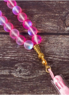 The Black Pearl Accessories Fabulous Pink Opal Stone Prayer Bead of 33 Beads  - Image 3
