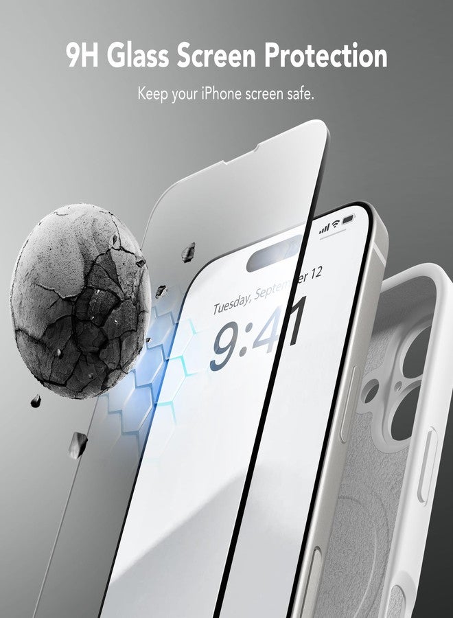 سويدانبوكس جراب SuydanBox المغناطيسي لهاتف iPhone 16 Plus، متوافق مع MagSafe، [حماية كاملة للكاميرا][واقي للشاشة] جراب سيليكون مقاوم للصدمات لهاتف iPhone 16 Plus مقاس 6.7 بوصة، أبيض - Image 5