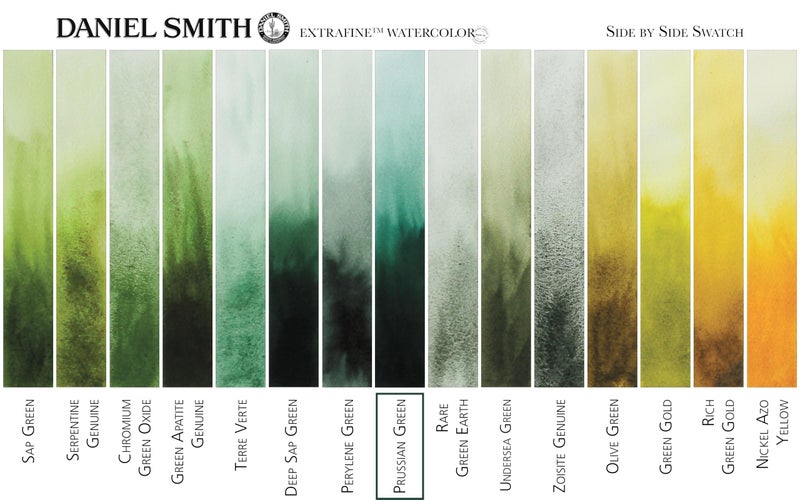 Daniel Smith Extra Fine Watercolor Paint, 15ml Tube, Prussian Green, 284600128, 0.5 Fl Oz (Pack of 1) - Image 4