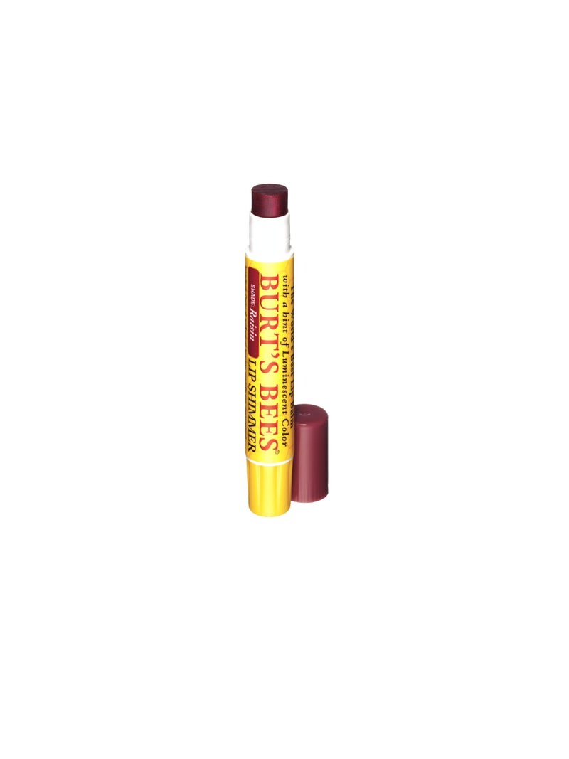 Burt's Bees: Lip Shimmer Lipstick, Raisin 0.09 oz - Image 2