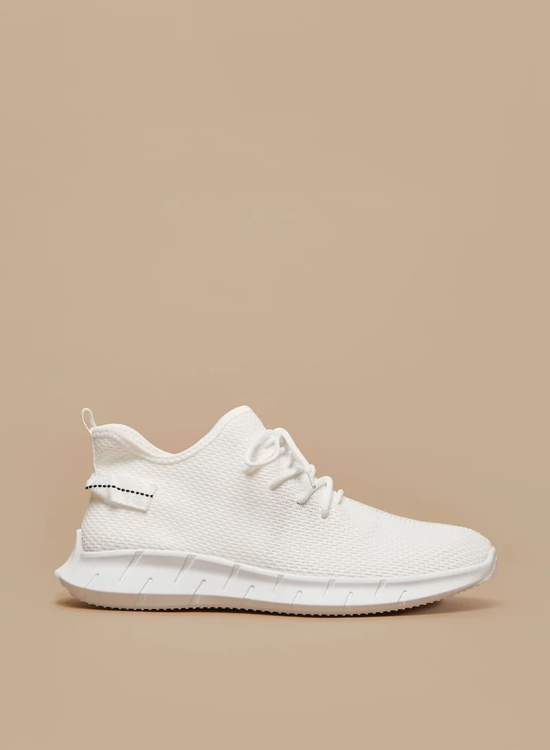 شو اكسبرس Mens OAKLAN Textured Lace-Up High Top Sports Shoes