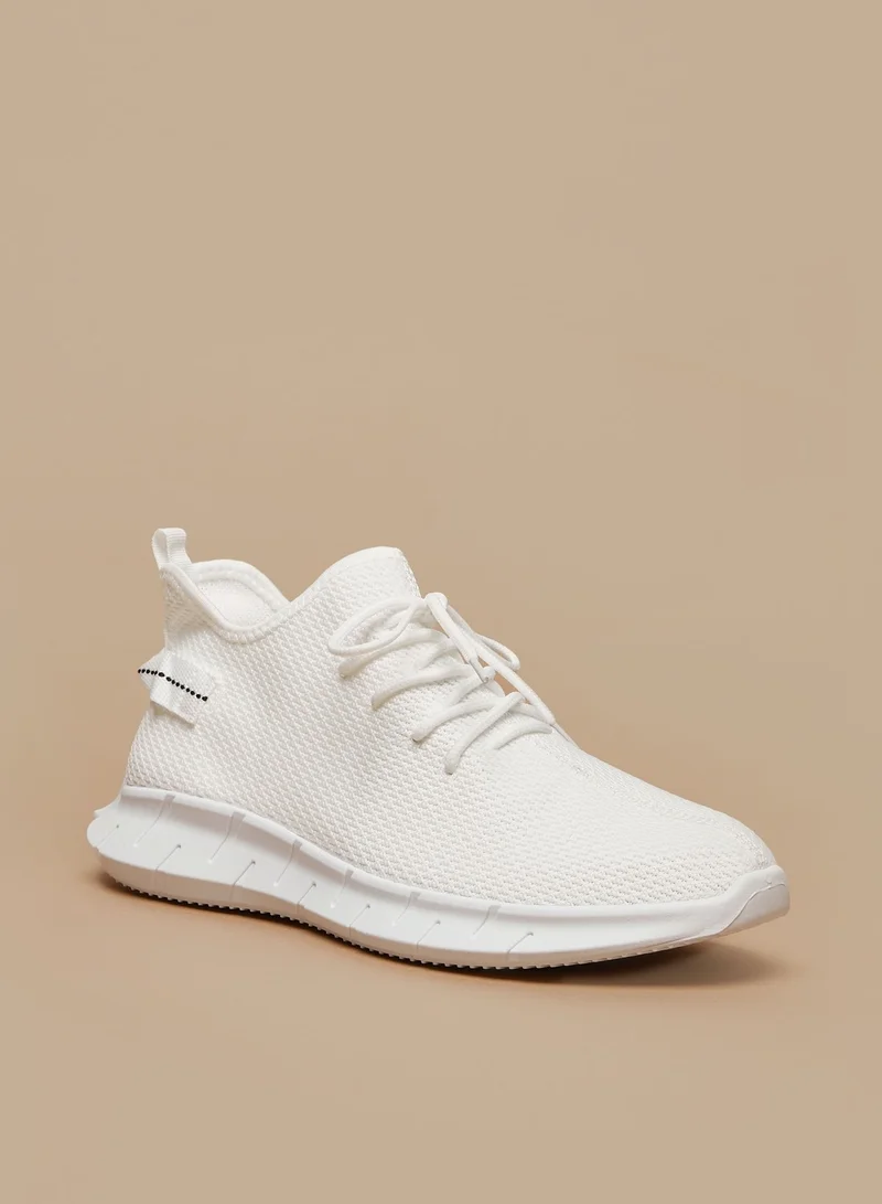 شو اكسبرس Mens OAKLAN Textured Lace-Up High Top Sports Shoes