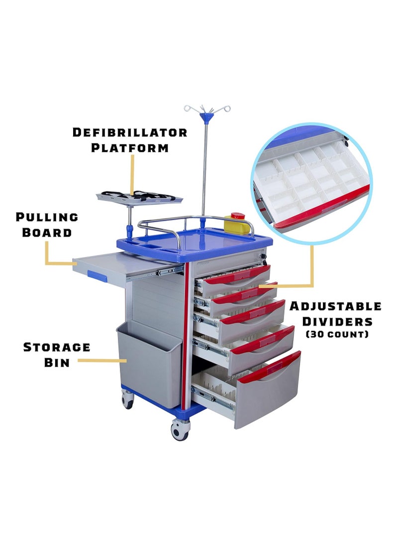 Adamsmed - Medical Crash Cart - Image 1