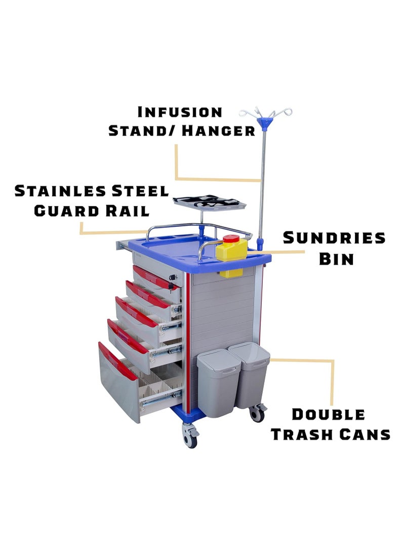 Adamsmed - Medical Crash Cart - Image 1
