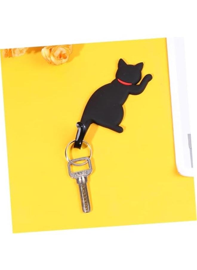 Generic 3 Pcs Magnetic Fridge Magnet Magnetic Cat Hook Magnetic Hook for Hanging Fridge Sticker Cartoon Magnetic Hook  - Image 2