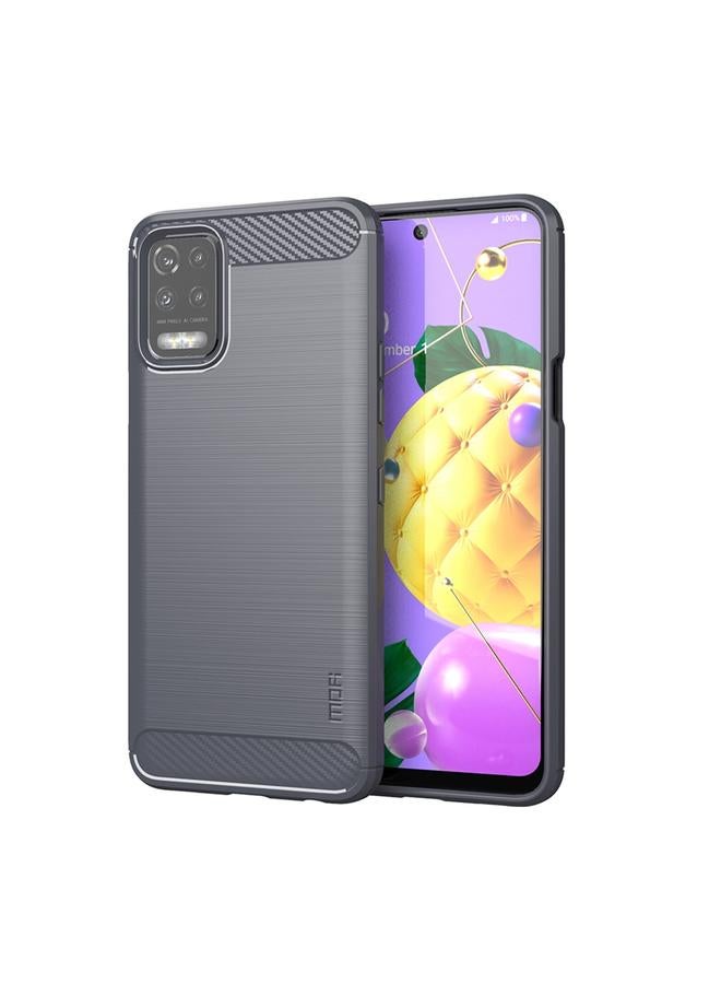 Case For LG K52 / K62 / K62+ / Q52 / Q62 Gentleness Brushed Carbon Fiber Soft TPU Case