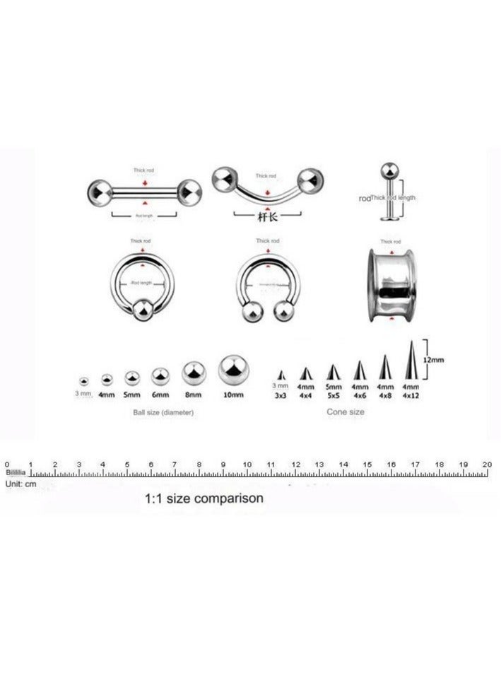 PEI  AN Colorful Stainless Steel Short Body Jewelry Set  - Image 3