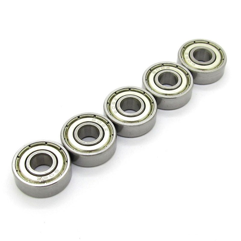 NewZoll 6x17x6 mm Deep Groove Ball Bearing Steel Skateboard Model Bearings 606ZZ 606Z 80016 10 PCS Skateboard Bearings - Image 1