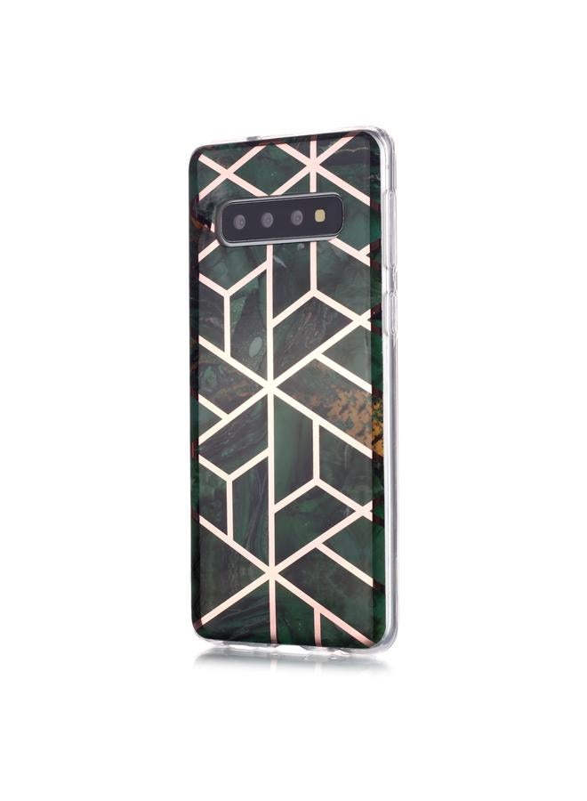 S-TOP Case For Galaxy S10 Plating Marble Pattern Soft TPU Protective Case - Image 2