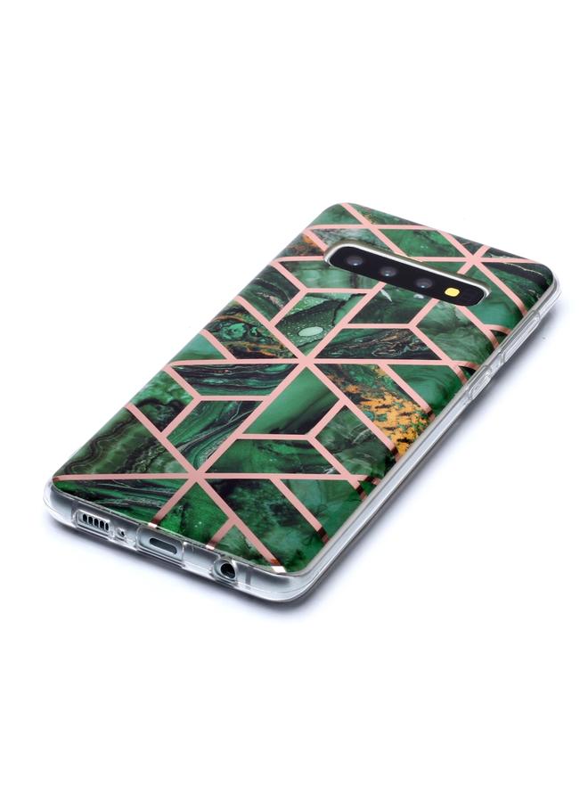 S-TOP Case For Galaxy S10 Plating Marble Pattern Soft TPU Protective Case - Image 3