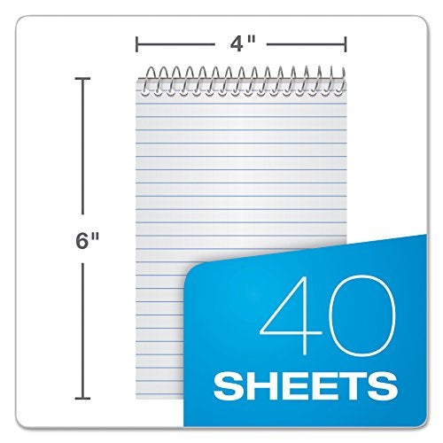 Ampad Efficiency Pocket Notebook, Recycled, 4 X 6 Inches, Single Wire, Top Open, Assorted Covers,3 Notebooks per Pack, Red/Blue/Green (45-094) - Image 2
