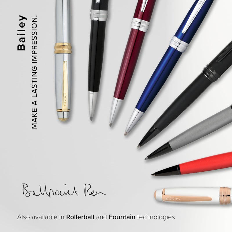 Cross Bailey Refillable Ballpoint Pen Presented in a Premium Gift Box - Medium Point, Black Ink, Medalist - Image 5