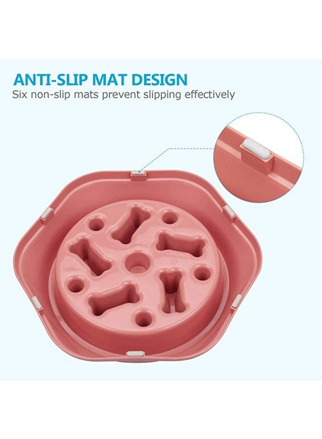 وعاء طعام بطيء مضاد للاختناق للكلاب، وعاء تفاعلي لمنع الانتفاخ، وعاء طعام غير قابل للانزلاق للكلاب | وعاء ألغاز للكلاب (اللون حسب المتوفر) - Image 4