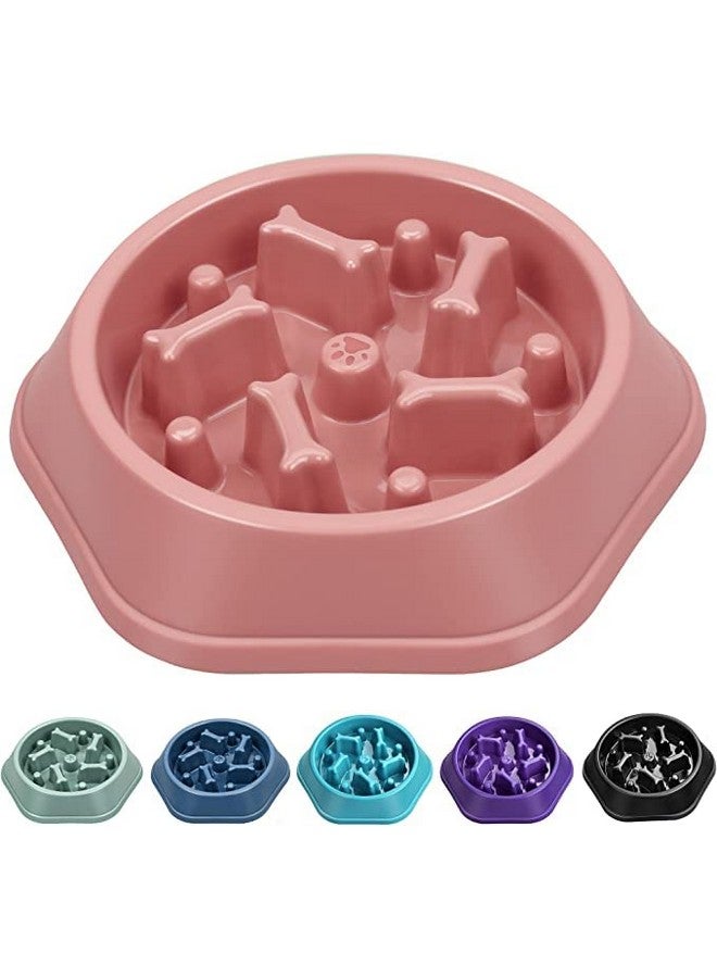 وعاء طعام بطيء مضاد للاختناق للكلاب، وعاء تفاعلي لمنع الانتفاخ، وعاء طعام غير قابل للانزلاق للكلاب | وعاء ألغاز للكلاب (اللون حسب المتوفر) - Image 1