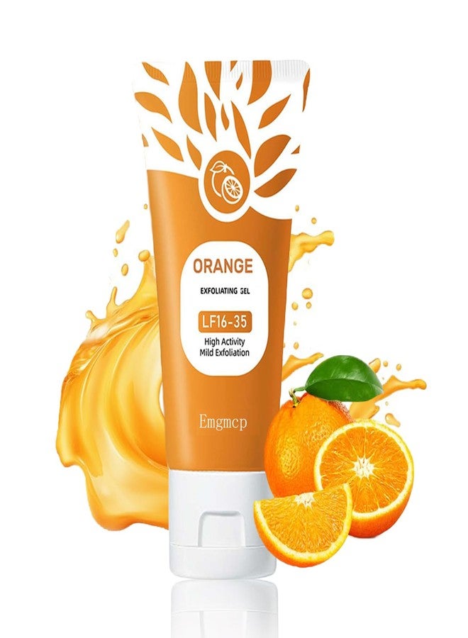 Emgmcp Orange Enzymes Exfoliating Gel for Face and Body, Deep Pore Cleansing & Tightening, Improve Blackhead, Moisturizing Scrub to Smooth Skin, Gentle for All Skin Types (1pc, 50ml) - Image 1