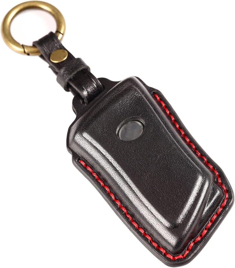 EASYANT Leather Car Key Fob Cover for Lexus 2021-2025 RX 350 ES Compatible with Lexus New LS NX Key Shell Case Black - Image 3