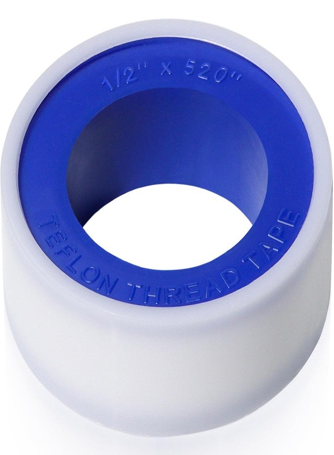 MEBMIK Teflon Tape,PTFE Plumbers Tape,for Sealing,Plumbing,Sealant,Thread Seal for Shower Head,Water Pipe,Prevent Leakage,(1 Roll,1/2 Inch X 520 Inches). - Image 1