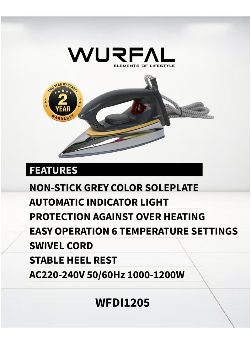 Wurfal - Wurfal Light Weight dry Iron Box - Image 1