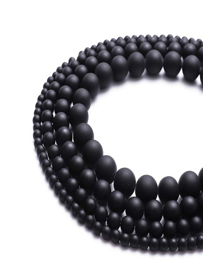 BEADIA Matte Black Onyx Natural Stone Round Loose Semi Gemstone Beads for Jewelry Making 12MM 32PCS - Image 4
