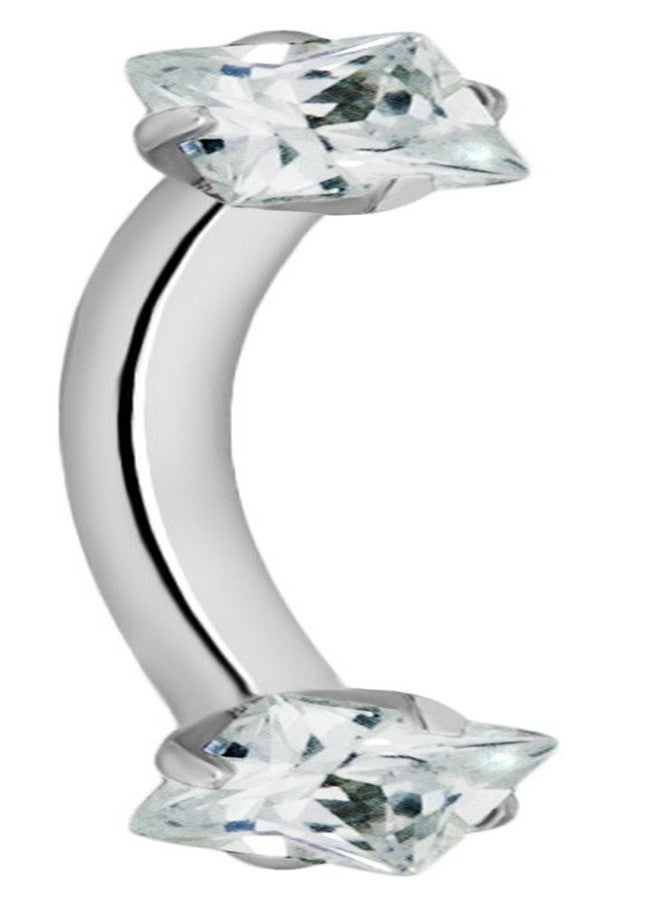 Charisma Small Nose Studs Stainless Steel Curved Nose Stud Bend L Shape Nose Ring Screw Piercing Jewelry Tiny Bone Studs for Women Men Hypoallergenic 20G (10pcs,Clear CZ, L-shape,1.8mm) - Image 1