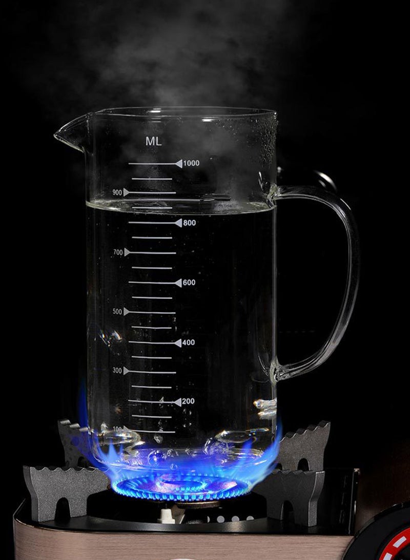 Transparent 1000Ml Glass Measuring Cup With Handle & Clear Measurement Marks – Ideal For Baking, Cooking & Precise Liquid Ingredients Measuring - Image 5