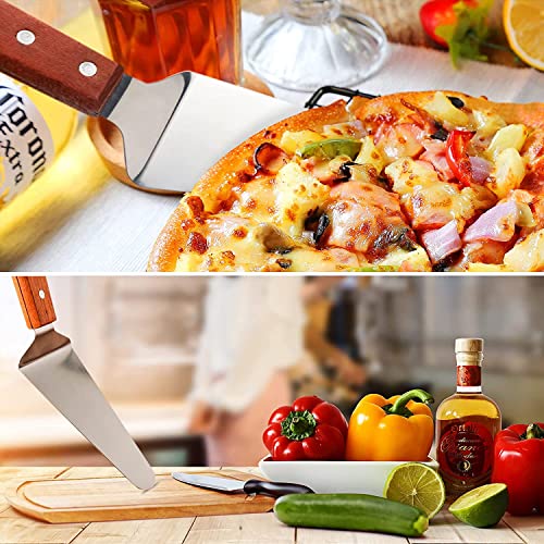Baskety Pie Server Stainless Steel Spatula Serrated with Comfortable Handle, Easy to Grip for Desserts Pizza and Cake (Pack of 1) - Image 4