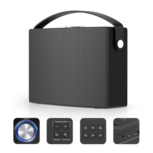 Audio Array AM-W46 Groove Wireless Bluetooth 5.3 Bookshelf Speaker 30W | 5400mAh upto 24h Long Battery | 3 EQ Modes | Stylish Premium Metal Body | Superior Bass Quality - Image 1