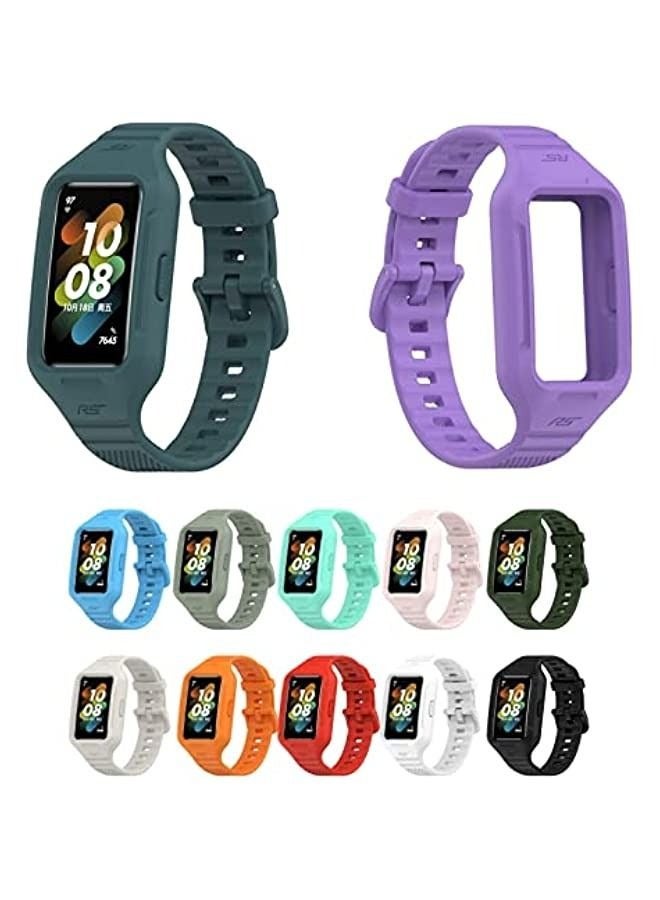 Suitable for Huawei Bracelet 10/9/8/7/6 Integrated Texture Strap Huawei Band8 Strap Honor Bracelet 7/6 Strap - Image 5