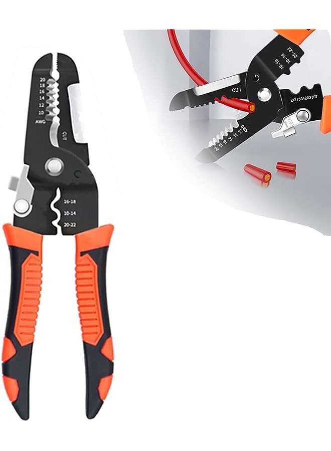 vesus Wire Stripper Crimper Wire Cutter Multi-functional wire stripping tool for 10-20AWG wire Precise Hand Tools for Electrician Craftsman (10IN1)  - Image 1