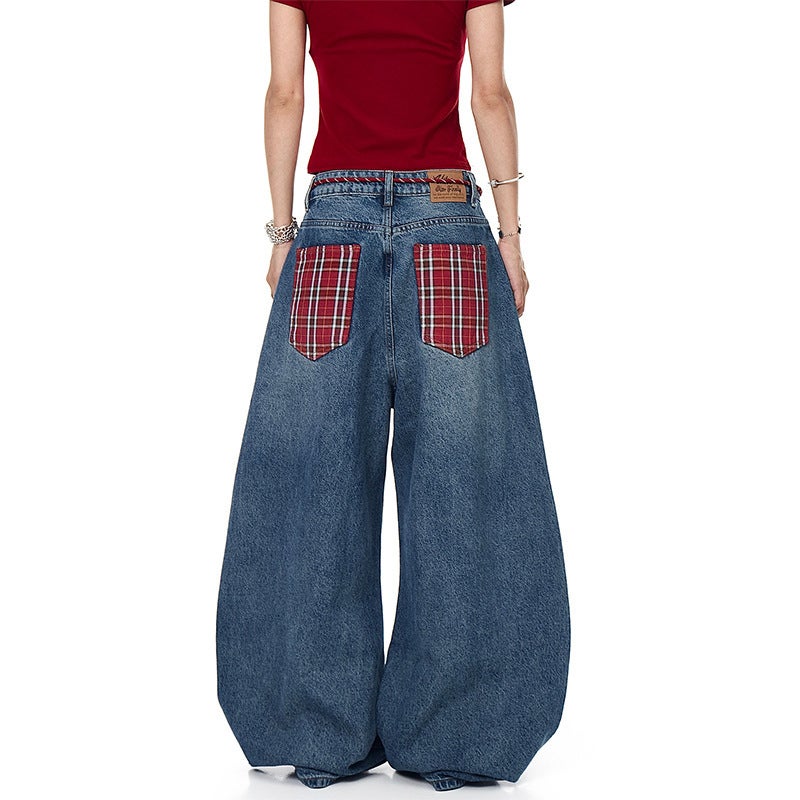 Unisex Classic Denim Jeans Loose Fit Daily Outdoor Wear - Image 5