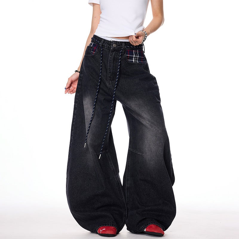 Unisex Classic Denim Jeans Loose Fit Daily Outdoor Wear - Image 1