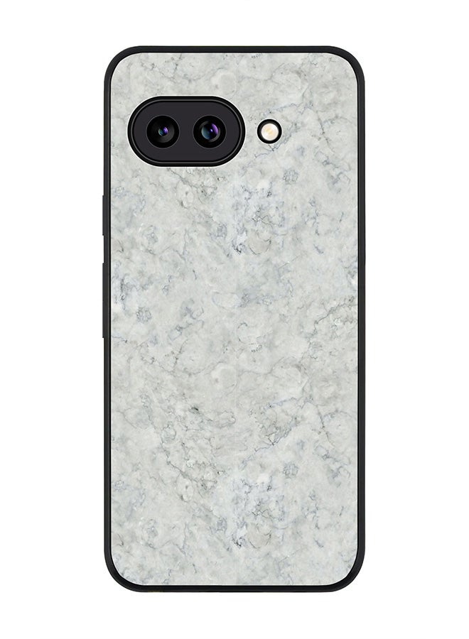 Stylizedd For Google Pixel 9a Case,Slim fit Camera Protection, Shockproof Thin Phone cover  - Marble Texture White