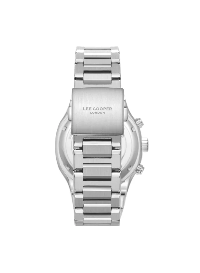 Lee Cooper Men's Multi Function Display Watch With Silver Metal Strap - LC08146.330