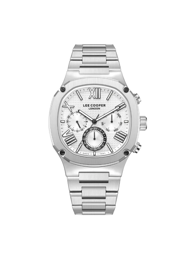 Lee Cooper Men's Multi Function Display Watch With Silver Metal Strap - LC08146.330