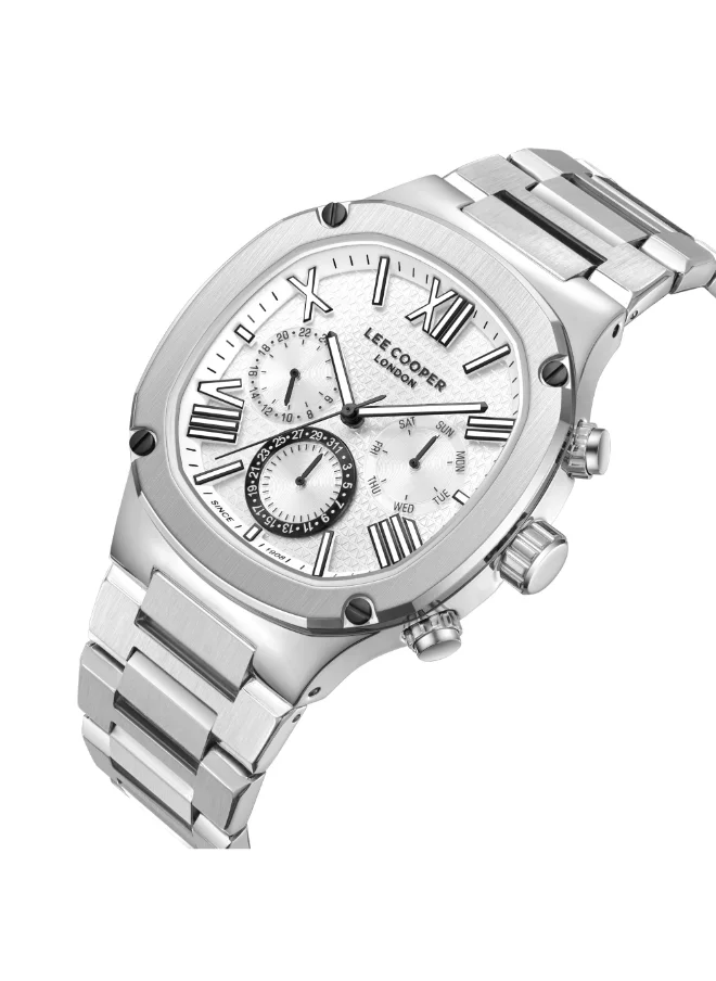 Lee Cooper Men's Multi Function Display Watch With Silver Metal Strap - LC08146.330