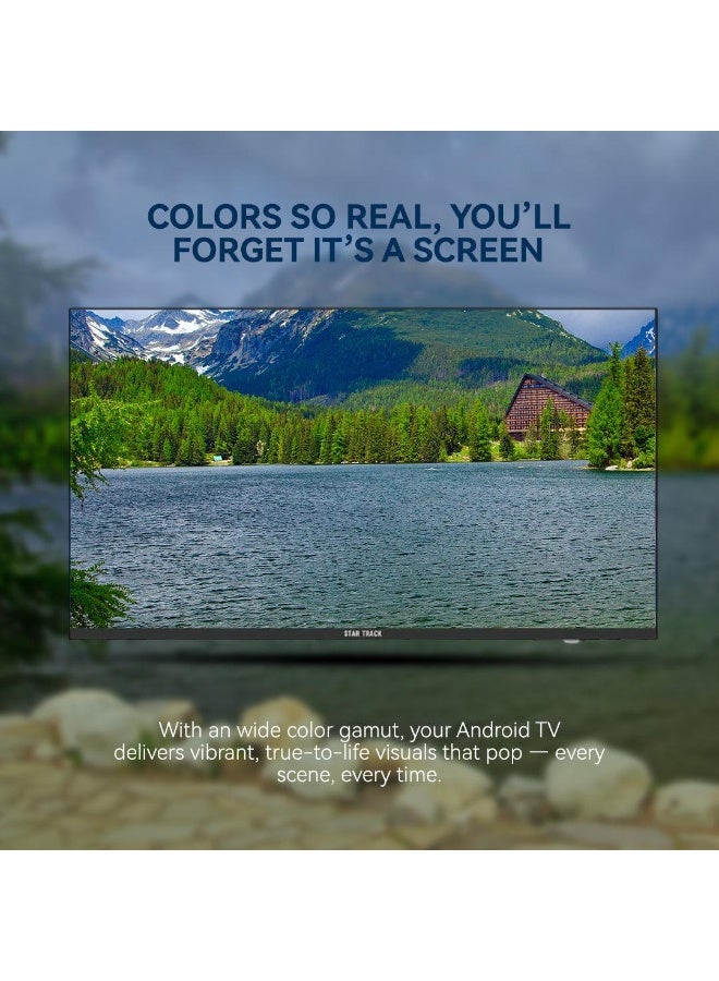 ستار تراك Star Track 55 Inch 4K Ultra HD Smart LED TV Android WiFi Netflix YouTube Miracast Bezel Less Black ST-55K-SY2200-Smart - Image 2