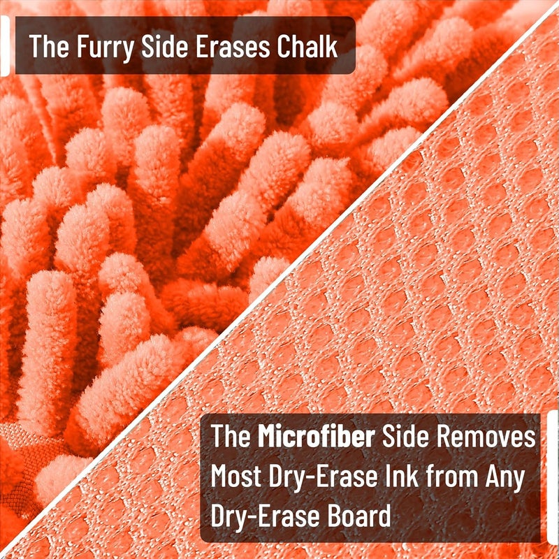 Mr. Pen Microfiber Shag Whiteboard Erasers, 4-Pack, Vintage Colors - Image 3