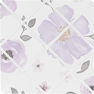 Sweet Jojo Designs Sweet Jojo Designs Lavender Purple, Pink, Grey and White Fabric Memory Memo Photo Bulletin Board for Watercolor Floral  - Image 1
