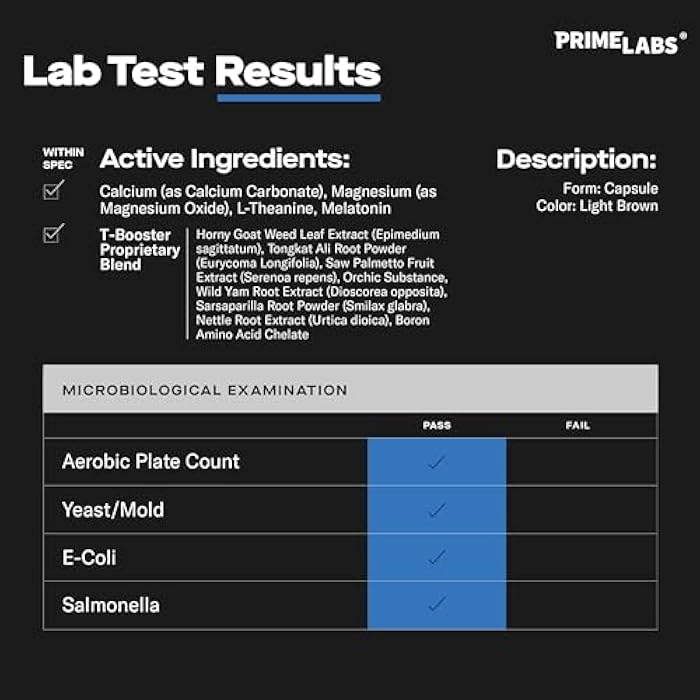 Prime Labs Night Duty - Nighttime Testosterone Booster & Sleep Support - PM Rest & Muscle Recovery Supplements - 60 Count - Image 4