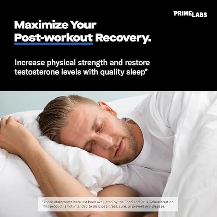 Prime Labs Night Duty - Nighttime Testosterone Booster & Sleep Support - PM Rest & Muscle Recovery Supplements - 60 Count - Image 3