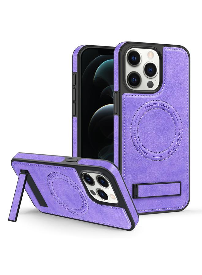 S-TOP Case For iPhone 12 Pro Max Multi-function Holder MagSafe PU Phone Case - Image 1