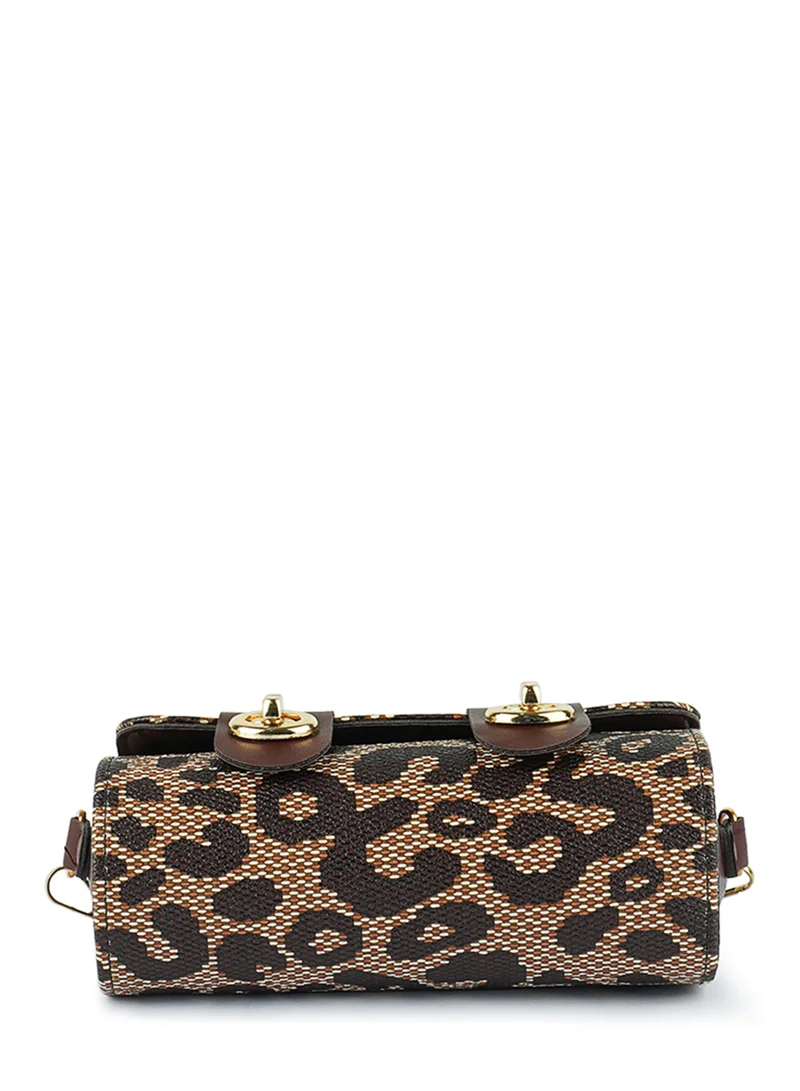 London Rag Brown Printed Sling Bag