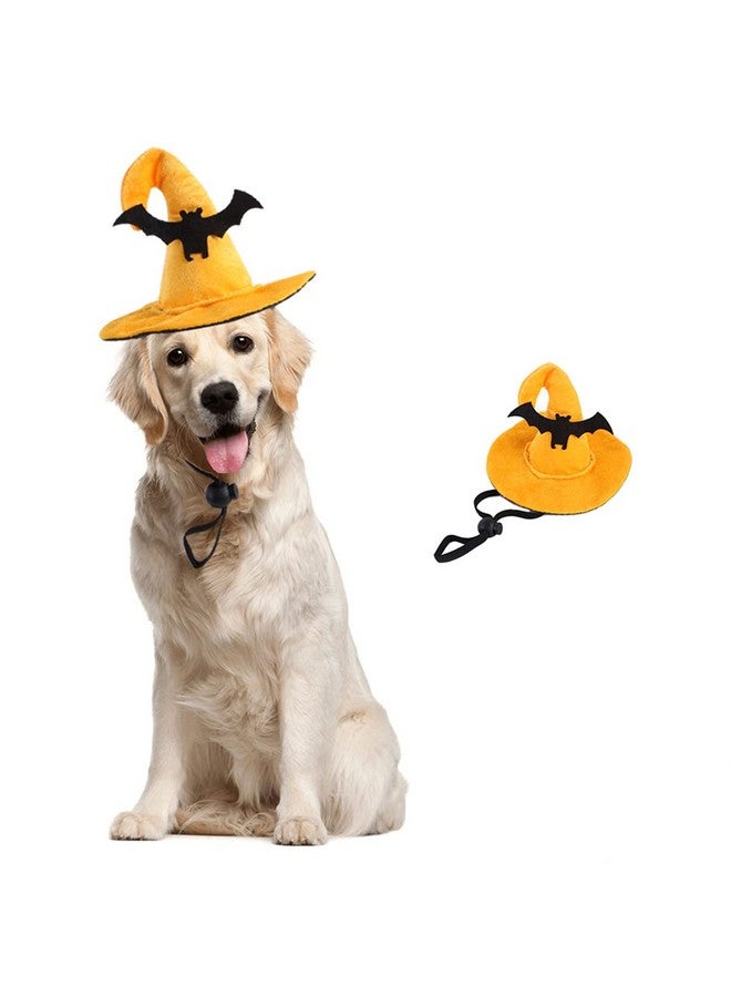 Dzrige Dzrig Halloween Dog Hat Funny Pet Headgear Adjustable Bat Headdress Cute Witch Hat for Dog Cat Pet Halloween Party Accessories Costume Supplies - Image 1