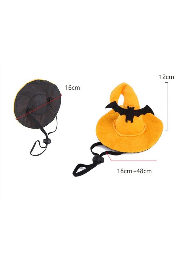 Dzrige Dzrig Halloween Dog Hat Funny Pet Headgear Adjustable Bat Headdress Cute Witch Hat for Dog Cat Pet Halloween Party Accessories Costume Supplies - Image 2