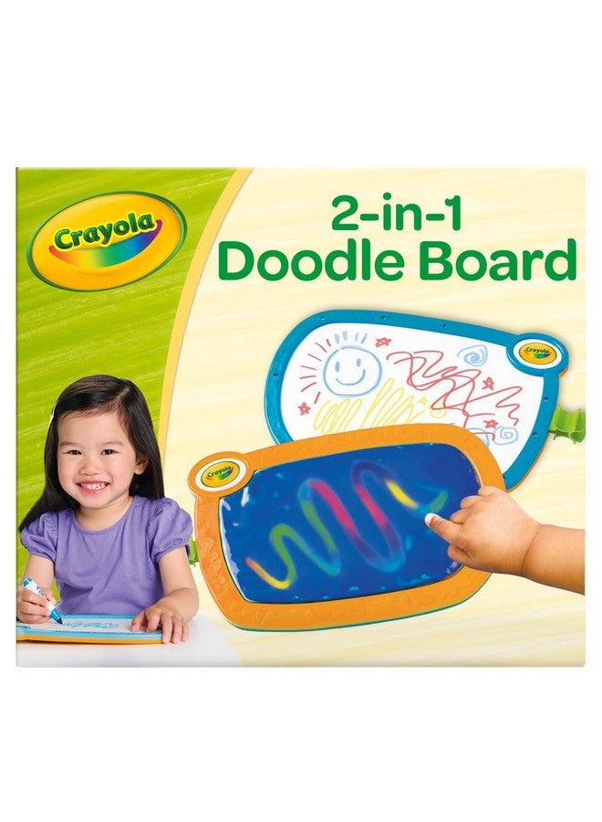 Crayola 2-in-1 Doodle Board for Toddlers, Squishy & Erasable Drawing Tablet, Educational Toddler Toy, Travel Activity, Sketching Pad, Gift for Kids - Image 1
