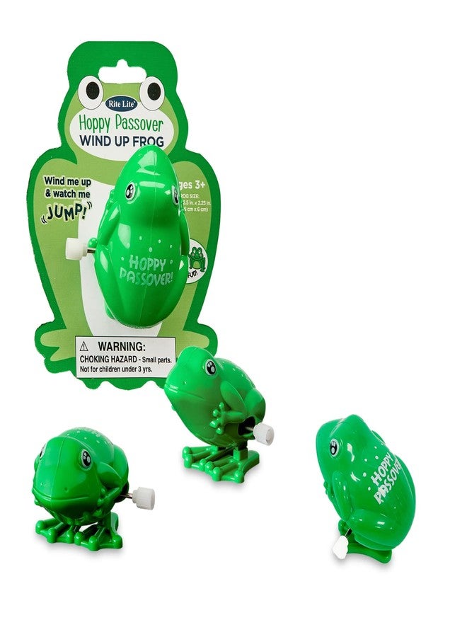 Rite Lite Wind Up Hoppy Passover Frog Toy Gift - Jewish Holiday Party Favors, Goody Bag Fillers, Plague Hopping Hebrew Haggadah Boys & Girls Fun & Educational Pesach Seder Game for Hours of Fun! - Image 1
