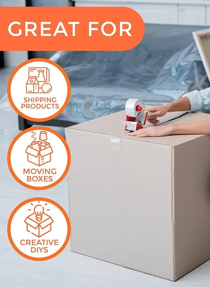 Clear Packing Tape - 100 Yards x 2inches - Heavy Duty Adhesive Tape for Moving and Packaging (36) - Image 3