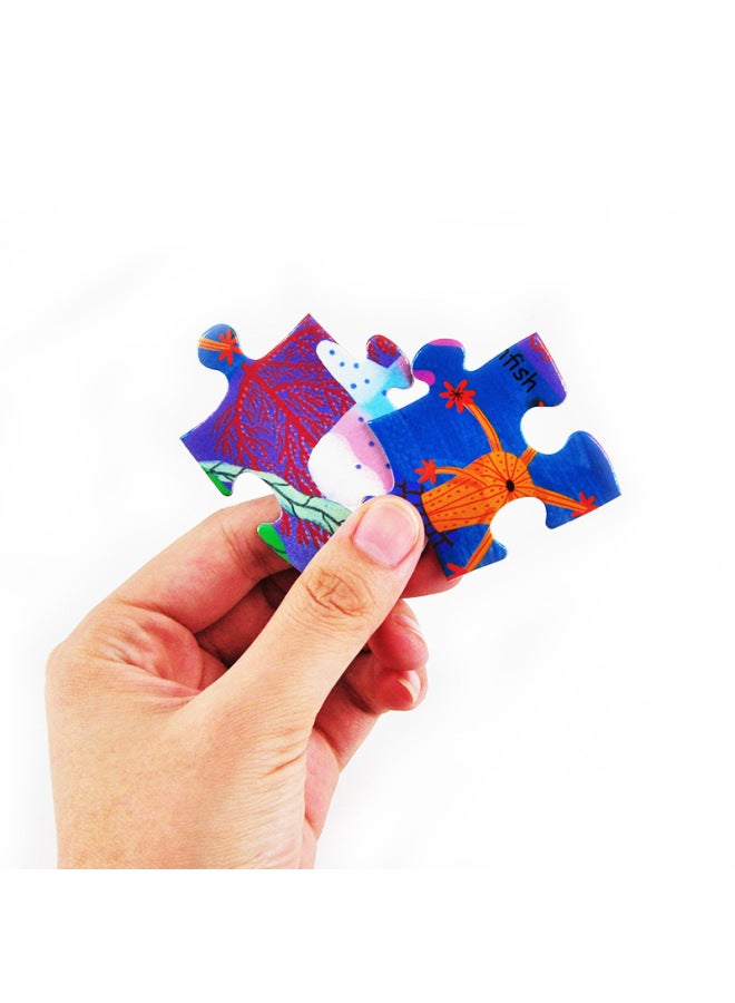 Bonchen Little Red Flower Children Puzzle 100 Children's Underwater World Puzzle Game Book Boys And Girls Intelligence Development-Color:Puzzle Lantern Festival 150-7 Years Old - Image 5