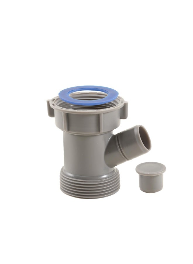 1-1/2 Inch Dishwasher Kitchen Drain Pipe Hose Adapter Wye, Kitchen Sink Pipe Tee Adapter Dishwasher Tailpiece Y-Shaped Strainer Male Female Thread Fitting,with Dishwasher Input 1set - Image 1