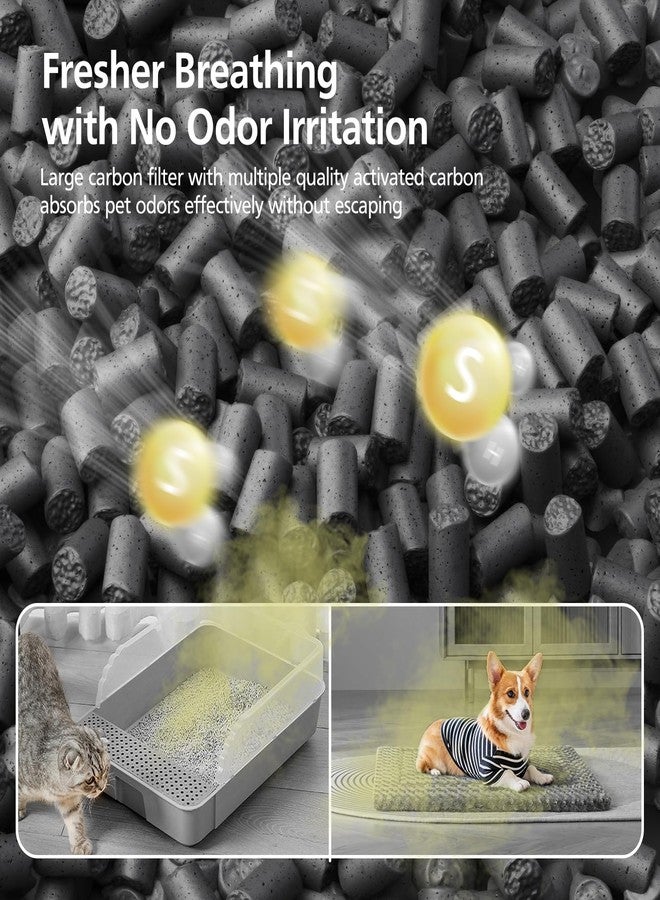 إيزينجو فلتر بديل من إيفرست إير متوافق مع جهاز تنقية الهواء ليفويت إيفرست إير-بي، فلتر 3 في 1 عالي الكفاءة مع فلتر كربون نشط للغرف الكبيرة في المنزل، عبوة من قطعتين - Image 4